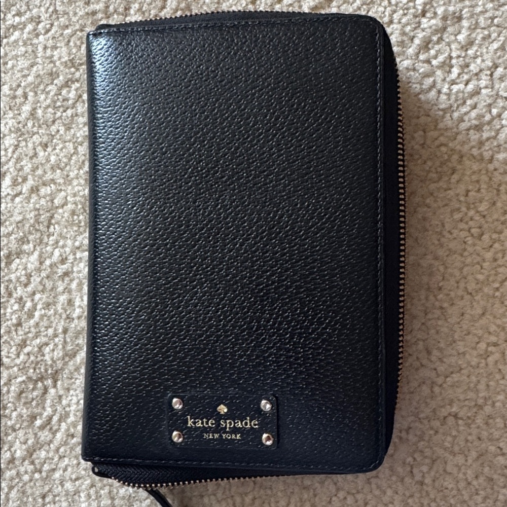 Kate Spade “Wellesley” Leather 6-Ring Planner Agenda Organizer